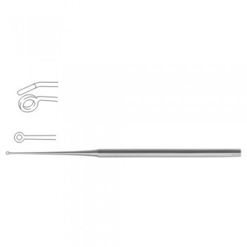 Buck Ear Curette Fig. 00 - Angled - Blunt Stainless Steel, 17 cm - 6 3/4"